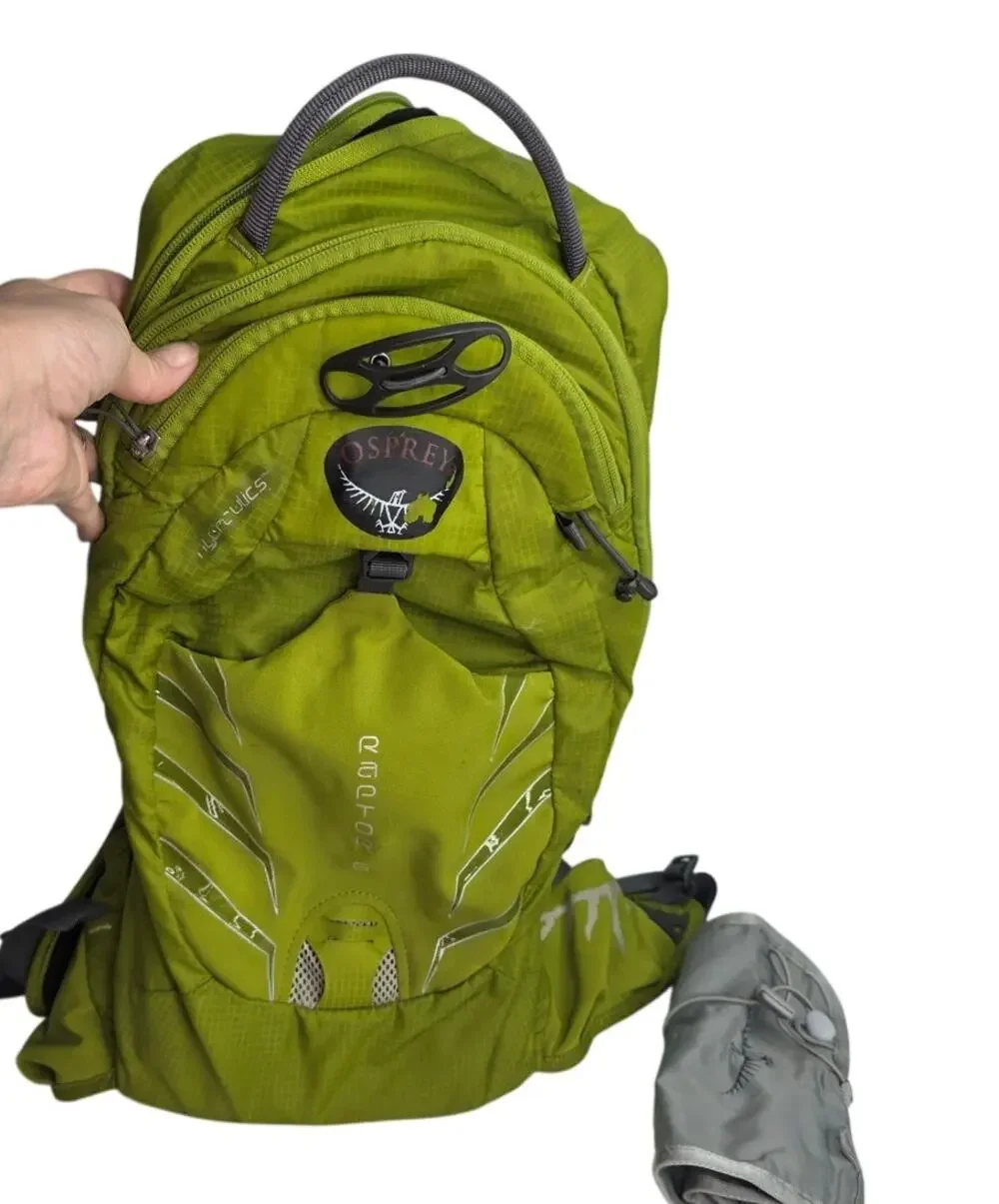 Osprey Raptor 6 Hydration Backpack Green Hiking Cycling Day Pack NO Bladder